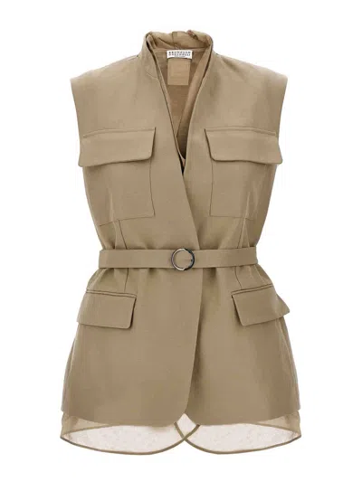 BRUNELLO CUCINELLI LAYERED VEST