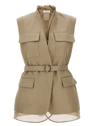 BRUNELLO CUCINELLI LAYERED VEST