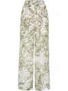 Brunello Cucinelli Relaxed Fit Lightweight Trousers With Side Pockets In Green
