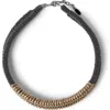 Brunello Cucinelli Leather And Monili Choker