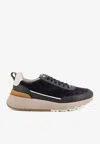 Brunello Cucinelli Suede And Smooth Material Flat Shoes With Contrasting Sole In Multi