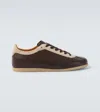 Brunello Cucinelli Men Calfskin And Suede Sneakers In Brown