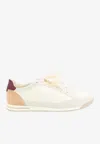 Brunello Cucinelli Sneaker Low Top Contrasting Heel Panel In White