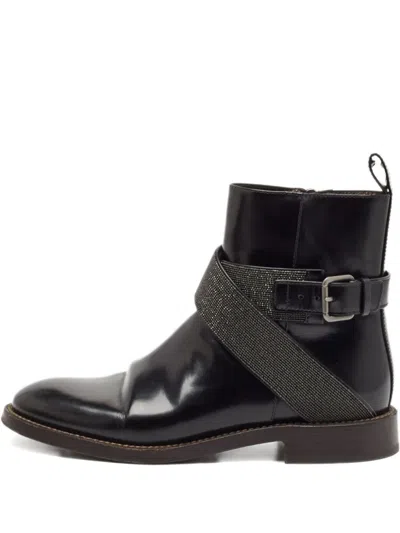Pre-owned Brunello Cucinelli Leather Ankle Boots