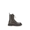 Brunello Cucinelli Leather Ankle Boots In Black