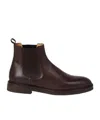 Brunello Cucinelli Leather Ankle Boots In Black