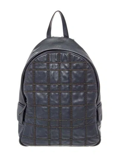 Pre-owned Brunello Cucinelli Leather Backpack In Blue