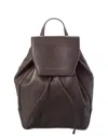Brunello Cucinelli Leather Backpack In Brown