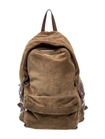 Pre-owned Brunello Cucinelli Leather Backpack In Brown
