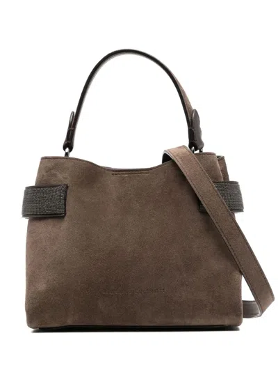 Brunello Cucinelli Leather Bag In Brown