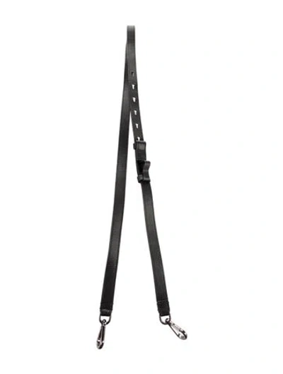 Pre-owned Brunello Cucinelli Leather Bag Strap In Black