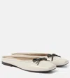 Brunello Cucinelli Leather Ballet Flats In Quarzo