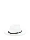 Brunello Cucinelli Felt Fedora Hat In White