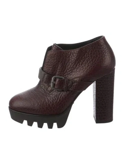 Pre-owned Brunello Cucinelli Leather Beaded Accents Pumps In Purple
