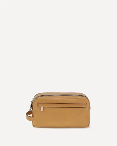 Brunello Cucinelli Leather Beauty Case In Brown