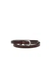 Brunello Cucinelli Leather Belt In Brown