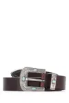Brunello Cucinelli Men Leather Belt In Brown