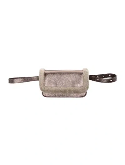 Pre-owned Brunello Cucinelli Leather Belt Bag In Neutral