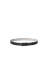 Brunello Cucinelli Leather Belt In Black