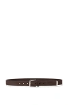 Brunello Cucinelli Leather Belt In Black