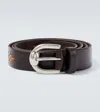 Brunello Cucinelli Leather Belt In Brown