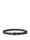 Brunello Cucinelli Leather Belt In Black