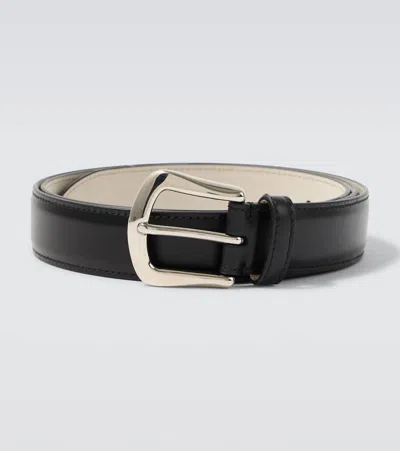 Brunello Cucinelli Leather Belt In Black