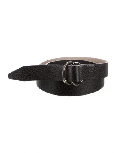 Pre-owned Brunello Cucinelli Leather Belt In Black