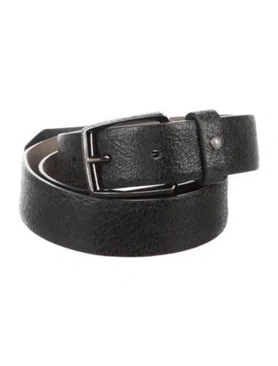 Pre-owned Brunello Cucinelli Leather Belt In Black