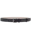 Brunello Cucinelli Bead-embellished Leather Belt In Black