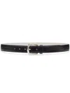 Brunello Cucinelli Calfskin Belt In Black