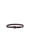 Brunello Cucinelli Leather Belt In Black