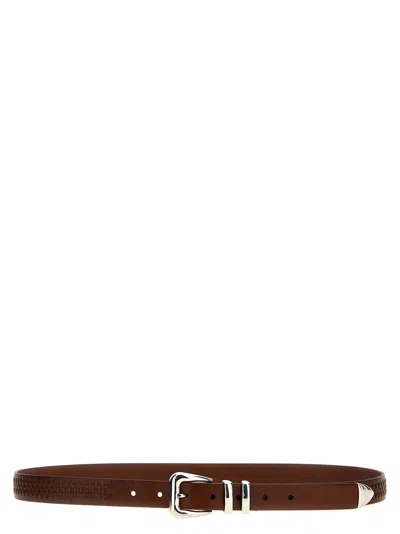 Brunello Cucinelli Leather Belt In Brown