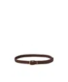 Brunello Cucinelli High-quality Leather Blend Belt In Brown