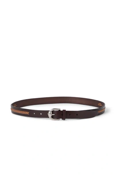 Brunello Cucinelli Leather Belt In Brown