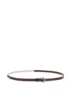 Brunello Cucinelli Leather Belt In Black