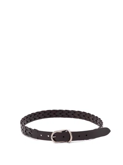 Brunello Cucinelli Leather Belt In Brown