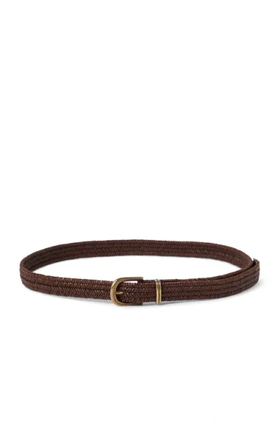 Brunello Cucinelli Leather Belt In Brown