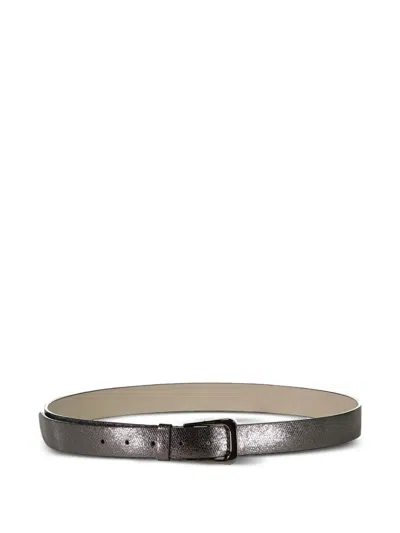 Brunello Cucinelli Leather Belt In Brown