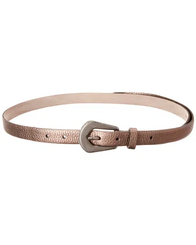 Brunello Cucinelli Leather Belt In Brown