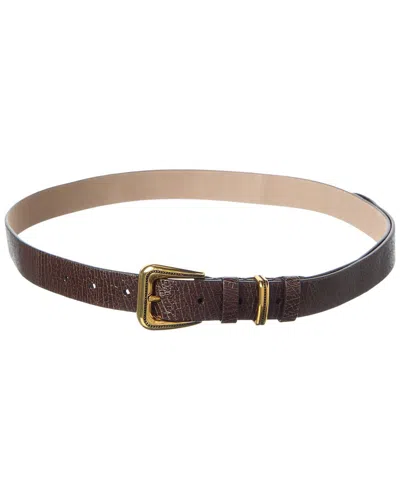 Brunello Cucinelli Leather Belt In Brown