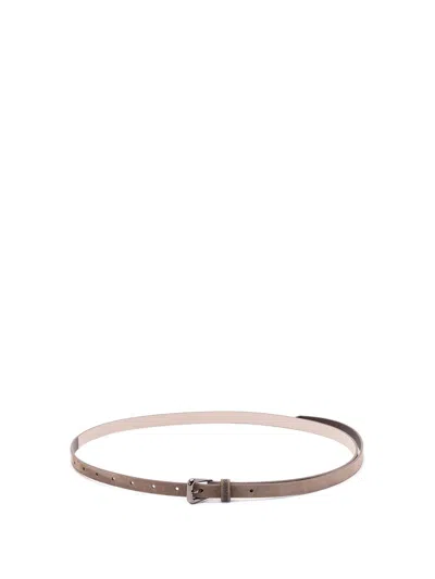 Brunello Cucinelli Leather Belt In Brown
