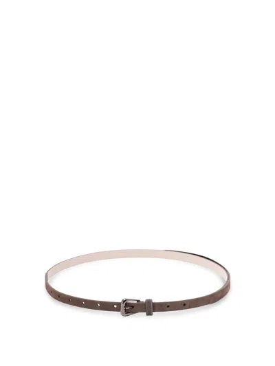Brunello Cucinelli Leather Belt In Brown