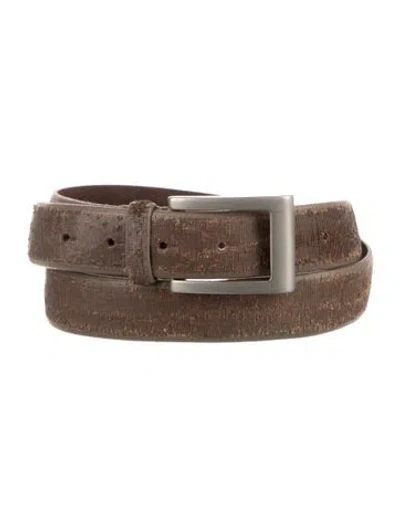 Pre-owned Brunello Cucinelli Leather Belt In Brown