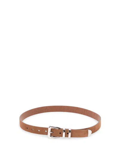 Brunello Cucinelli Leather Belt In Brown