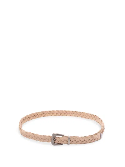 Brunello Cucinelli Leather Belt In Pink