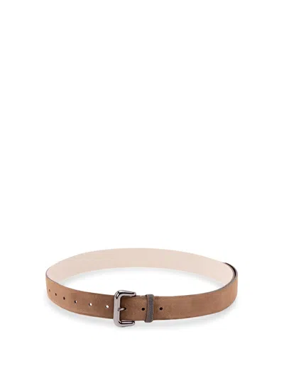 Brunello Cucinelli Leather Belt In Brown