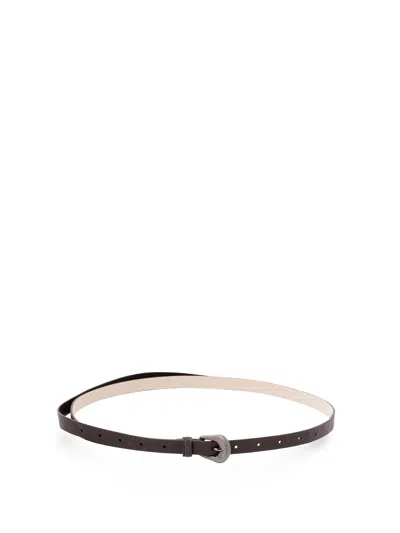 Brunello Cucinelli Leather Belt In Brown
