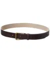 Brunello Cucinelli Buckle-fastened Pointed-tip Belt In Brown