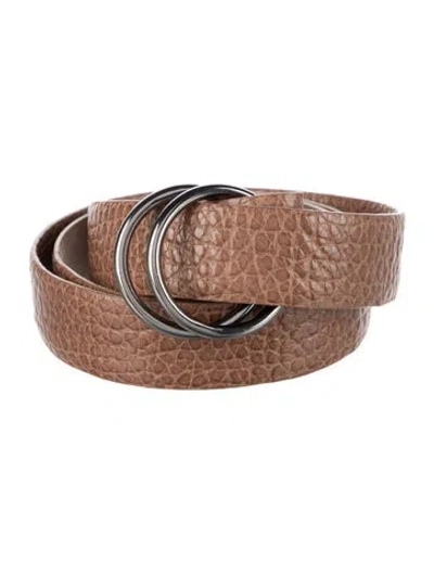 Pre-owned Brunello Cucinelli Leather Belt In Brown